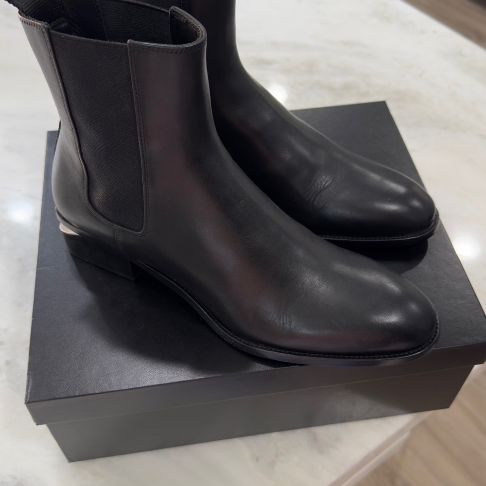 Alexander Wang Black Leather Chelsea Boots - Picture 3 of 14